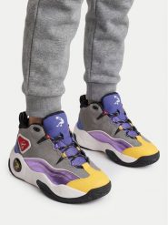 SHAQ Sneakersy EO-H.O.F AQ95027Y-ZZ Szary. Szare buty sportowe chłopięce Shaq, ze skóry, bez zapięcia. Za 249.99 zł.