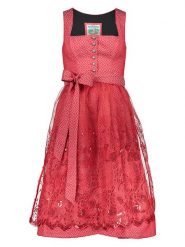 Turi Landhaus Sukienka w kolorze czerwonym rozmiar: 40. Czerwone sukienki damskie Turi Landhaus, na imprezę, bez wzorów, bez kołnierzyka, bez ramiączek. Za 296.56 zł.