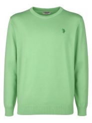 U.S. Polo Assn. Sweter w kolorze zielonym rozmiar: S. Zielone swetry męskie U.S. Polo Assn., s, bez wzorów, z bawełny, bez kołnierzyka. Za 135.81 zł.