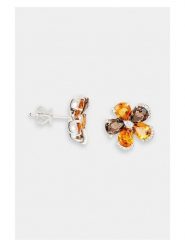 ATELIER DU DIAMANT Złote kolczyki-wkrętki "Denise" z diamentami i kamieniami szlachetnymi rozmiar: onesize. Brązowe kolczyki damskie ATELIER DU DIAMANT, z cytrynem, złote. Za 2,109.99 zł.