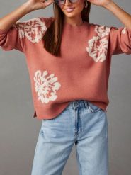 LA Angels Sweter w kolorze koralowo-kremowym rozmiar: M. Czerwone swetry klasyczne damskie LA Angels, m, bez kołnierzyka. Za 184.89 zł.