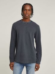 G-Star Sweter w kolorze granatowym rozmiar: XL. Niebieskie swetry męskie G-Star, xl, bez wzorów, z bawełny, bez kołnierzyka. Za 158.10 zł.