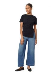 Scotch & Soda Bluzka w kolorze czarnym rozmiar: S. Czarne bluzki damskie Scotch & Soda, s, bez wzorów, z bawełny, bez kołnierzyka, bez ramiączek. Za 127.35 zł.
