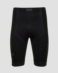 Spodenki rowerowe męskie X-Bionic Xceed Ride Liner Shorts czarno-szare. Czarne szorty męskie X BIONIC, bez wzorów, z materiału. Za 469.99 zł.