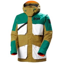 Długa kurtka narciarska z kapturem Helly Hansen Ullr D Heritage. Brązowe kurtki męskie Helly Hansen, na zimę, m, bez wzorów, z dzianiny, biznesowe, z kapturem. Za 1,451.00 zł.