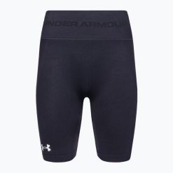 Spodenki fitness damskie Under Armour Train Seamless. Czarne spodenki sportowe damskie Under Armour, bez wzorów, sportowe. Za 159.99 zł.