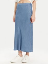 ONLY Spódnica maxi Chigo 15338281 Niebieski Regular Fit. Niebieskie spódniczki damskie Only, m, bez wzorów, z lyocellu, maxi. Za 99.99 zł.