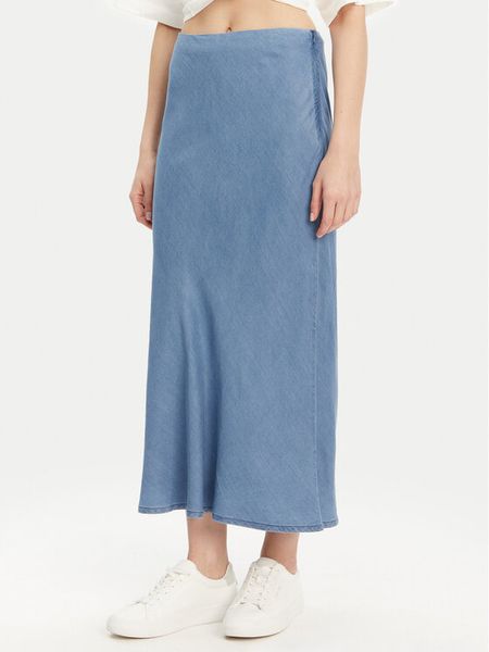 ONLY Spódnica maxi Chigo 15338281 Niebieski Regular Fit. Niebieskie spódniczki damskie Only, xs, bez wzorów, z lyocellu, maxi. Za 79.99 zł.