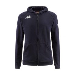 Kappa Divieto Chłopięca Granatowa Bluza z Kapturem. Niebieskie bluzy z kapturem męskie Kappa, z bawełny. Za 232.85 zł.