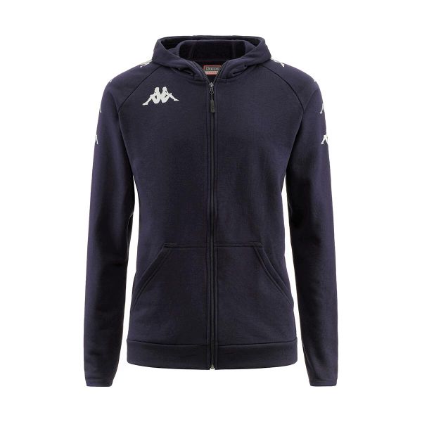 Kappa Divieto Chłopięca Granatowa Bluza z Kapturem. Niebieskie bluzy z kapturem męskie Kappa, z bawełny. Za 232.85 zł.