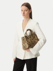 Tommy Hilfiger Torebka American Icon Mini Tote Snake AW0AW18818 Brązowy. Brązowe torebki klasyczne damskie Tommy Hilfiger, bez wzorów, ze skóry, bez dodatków. Za 1,399.00 zł.