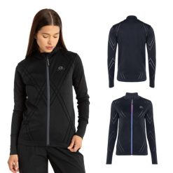 Bluza damska KADVA Heat W. Czarne bluzy sportowe damskie KADVA, m, bez wzorów, z elastanu, bez ramiączek, długie, bez kaptura. Za 59.99 zł.