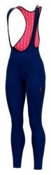 Spodnie rowerowe damskie Alé Cycling Solid Essential Bib. Niebieskie spodnie materiałowe damskie ALÉ CYCLING, bez wzorów, z elastanu, klasyczne. Za 373.99 zł.