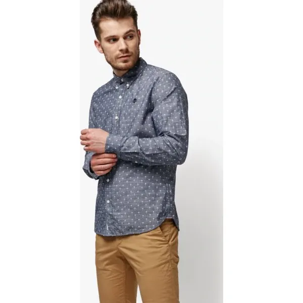 Timberland Koszula Ls Mumford River Chambray Eclectic Microp , biały, rozmiar XL. Białe koszule męskie Timberland, m, z aplikacjami, z bawełny, bez kołnierzyka, bez ramiączek. W wyprzedaży za 299.99 zł.