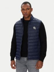 KARL LAGERFELD Bezrękawnik 505711 553590 Granatowy Regular Fit. Niebieskie kamizelki męskie Karl Lagerfeld, m, z syntetyku. Za 669.99 zł.