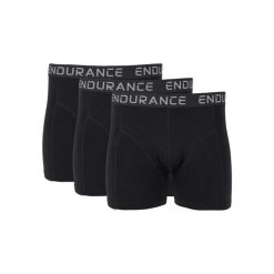 Bokserki Endurance Burke (x3). Czarne bokserki męskie Endurance, bez wzorów, z bawełny. Za 125.00 zł.