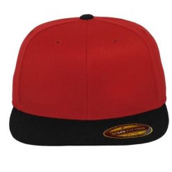 Dwukolorowa Czapka Z Daszkiem Premium 210. Czarne czapki z daszkiem damskie FLEXFIT, bez wzorów. Za 88.99 zł.