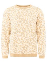 Zwillingsherz Sweter "Leo" w kolorze beżowym rozmiar: L/XL. Brązowe swetry klasyczne damskie Zwillingsherz, l, z bawełny, bez kołnierzyka. Za 220.12 zł.