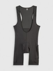 4F Spodenki kolarskie z żelową wkładką męskie - czarne M. Czarne szorty męskie 4f, bez wzorów, z materiału. Za 279.99 zł.