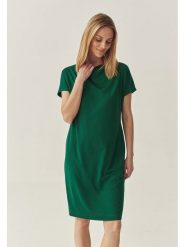 TATUUM Sukienka w kolorze zielonym rozmiar: M. Zielone sukienki damskie Tatuum, na co dzień, m, bez wzorów, bez kołnierzyka, bez ramiączek, midi, proste. Za 170.07 zł.