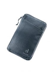 Portfel turystyczny Deuter Travel Wallet - blk. Brązowe portfele damskie Deuter, bez wzorów, z materiału. Za 137.49 zł.