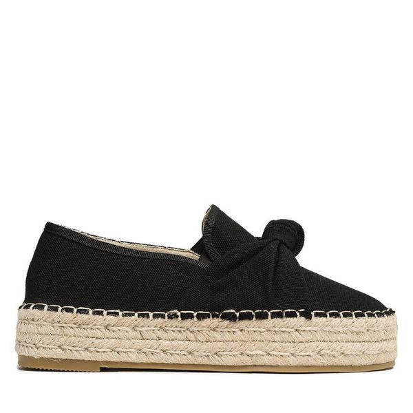 Espadryle Jenny Fairy. Czarne espadryle damskie Jenny Fairy, bez wzorów, bez obcasa. Za 99.99 zł.
