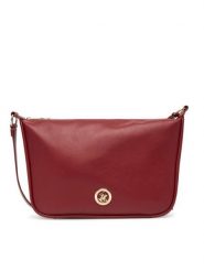 Beverly Hills Polo Club Torebka C-BHPC-L-001-08 Bordowy. Czerwone listonoszki damskie Beverly Hills Polo Club, bez wzorów, z materiału, bez dodatków. Za 159.99 zł.