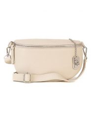 Anna Morellini Skórzana torebka "Berenice" w kolorze beżowym - 25 x 14 x 1 cm rozmiar: onesize. Brązowe torebki klasyczne damskie Anna Morellini, bez wzorów, z materiału, bez dodatków. Za 173.99 zł.