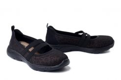 RIEKER M5075-00 black combination, półbuty damskie. Czarne półbuty damskie Rieker, bez wzorów, bez obcasa. Za 255.92 zł.