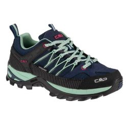 Buty CMP Rigel Low Wmn Wp 3Q54456-62MN niebieskie. Niebieskie buty sportowe na co dzień damskie bez wzorów, z materiału, trekkingowe. Za 579.48 zł.