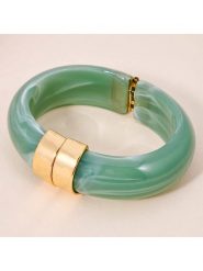 MENTHE À L'O Pozłacana bransoletka rozmiar: onesize. Zielone bransoletki damskie MENTHE À L'O, pozłacane. Za 148.26 zł.