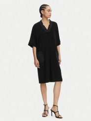 Joseph Ribkoff Sukienka codzienna 261010 Czarny Relaxed Fit. Czarne sukienki damskie Joseph Ribkoff, na co dzień, bez wzorów, z syntetyku, bez kołnierzyka, bez ramiączek, proste. Za 839.99 zł.