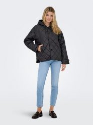 ONLY Kurtka pikowana "Juliet" w kolorze czarnym rozmiar: L. Czarne kurtki damskie Only, l, bez wzorów, bez kaptura. Za 128.55 zł.