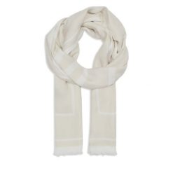 Szal Calvin Klein. Szare szaliki i kominy damskie CALVIN KLEIN, bez wzorów. Za 329.99 zł.