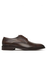 BOSS Półbuty Derrek 50565633 Brązowy ciemny. Brązowe buty wizytowe męskie Boss, ze skóry, bez zapięcia. Za 1,489.00 zł.
