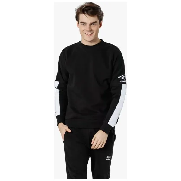 Umbro Bluza Dropped Shoulder , czarny, rozmiar M. Czarne bluzy bez kaptura męskie Umbro, m, z bawełny. W wyprzedaży za 79.99 zł.