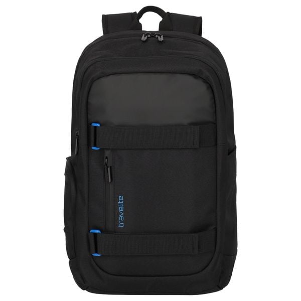 Plecak travelite Pathway Strap. Czarne plecaki damskie Travelite, bez wzorów, z materiału. Za 250.70 zł.