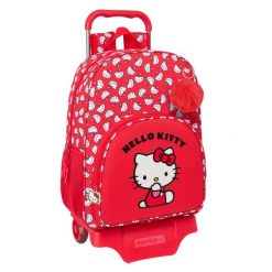 Torba szkolna z kółkami Hello Kitty Iconic Czerwony. Czerwone torebki dziecięce hello kitty. W wyprzedaży za 218.00 zł.