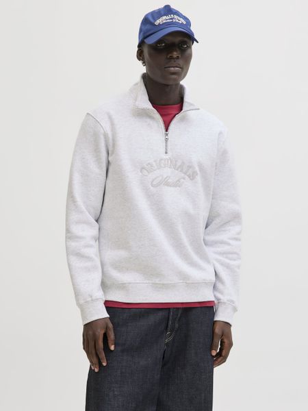 Jack & Jones Bluza Mężczyźni Bawełna biały|szary, M. Białe bluzy bez kaptura męskie Jack & Jones, m, z bawełny. Za 199.95 zł.