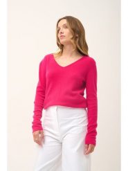 Just Cashmere Kaszmirowy sweter "Joan" w kolorze różowym rozmiar: XL. Różowe swetry klasyczne damskie Just Cashmere, xl, z kaszmiru, bez kołnierzyka. Za 348.08 zł.