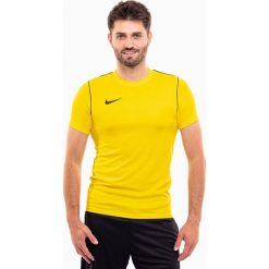 Koszulka treningowa męska Nike Dry Park 20. Żółte t-shirty sportowe męskie Nike, m, z poliesteru, bez ramiączek, do piłki nożnej. Za 82.10 zł.