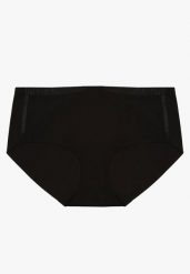 Czarne Majtki Figi High Waist z Bezszwowym Wykończeniem Kolaniris. Czarne figi damskie Renee, l, bez wzorów, z jeansu. Za 9.99 zł.