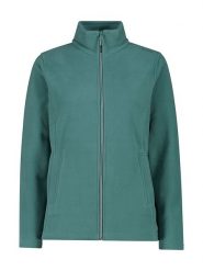 CMP Kurtka polarowa w kolorze zielonym rozmiar: 36. Zielone kurtki damskie CMP, bez wzorów, z materiału, bez kaptura. Za 86.99 zł.