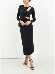 LA Angels Sukienka w kolorze czarnym rozmiar: M. Czarne sukienki damskie LA Angels, m, bez wzorów, bez kołnierzyka, bez ramiączek, maxi. Za 130.81 zł.