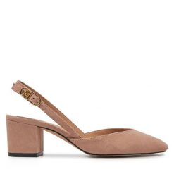 Sandały Tommy Hilfiger. Czerwone sandały damskie Tommy Hilfiger, bez wzorów, bez obcasa, na słupku. Za 369.99 zł.
