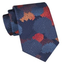 Klasyczny Krawat Męski - ALTIES - Kwiaty, Kolory. Krawaty i muchy męskie Alties, bez wzorów, z tkaniny, eleganckie. Za 49.00 zł.