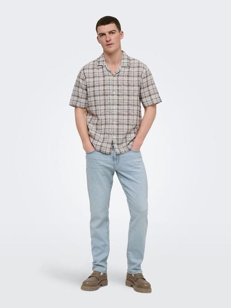 ONLY & SONS Dżinsy "Sweft" - Slim fit - w kolorze błękitnym rozmiar: W38/L32. Niebieskie jeansy męskie Only & Sons. Za 128.55 zł.