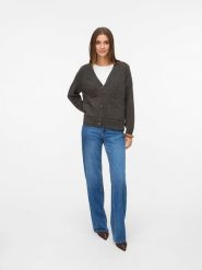 Vero Moda Kardigan w kolorze brązowym rozmiar: XS. Brązowe kardigany damskie Vero Moda, xs, bez wzorów, z wełny. Za 119.95 zł.