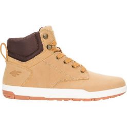 Buty lifestyle męskie OBMH201Z - beż miodowy. Pomarańczowe buty trekkingowe męskie 4f, na jesień, z gumy, bez zapięcia. W wyprzedaży za 129.99 zł.