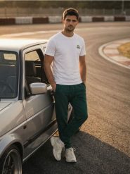 Spodnie dresowe jogger - zielony. Zielone spodnie sportowe męskie Sinsay, z dresówki. Za 39.99 zł.